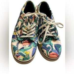 Vans Flamingo Shoes Womens Size 8.5 Fun Summer Beach Sneakers
